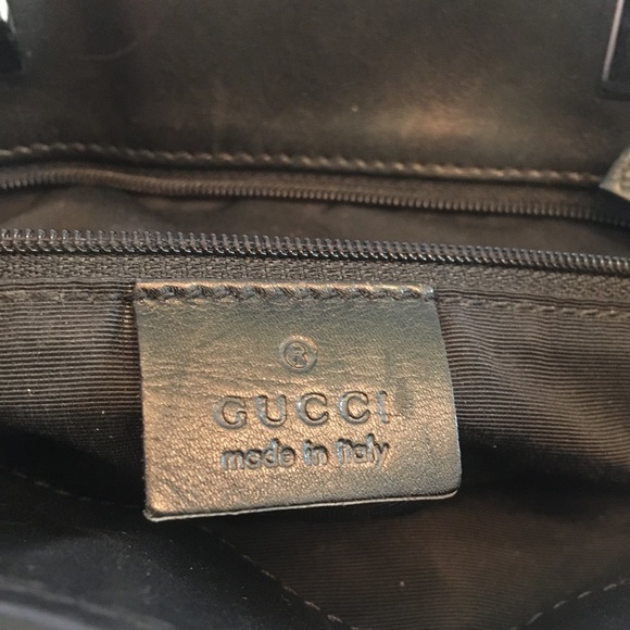 GUCCI Y2K Black Canvas Bucket Bag, Small - Picture 5 of 12